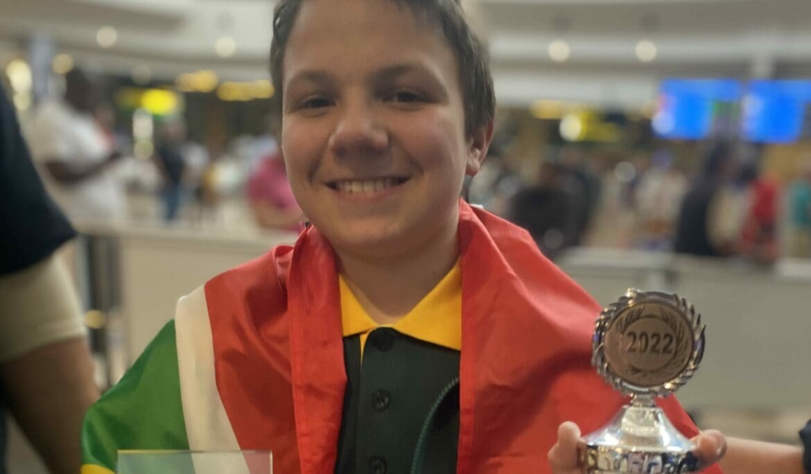 Stiaan Scheepers flies the math’s flag for South Africa
