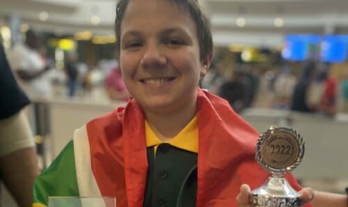 Stiaan Scheepers flies the math’s flag for South Africa